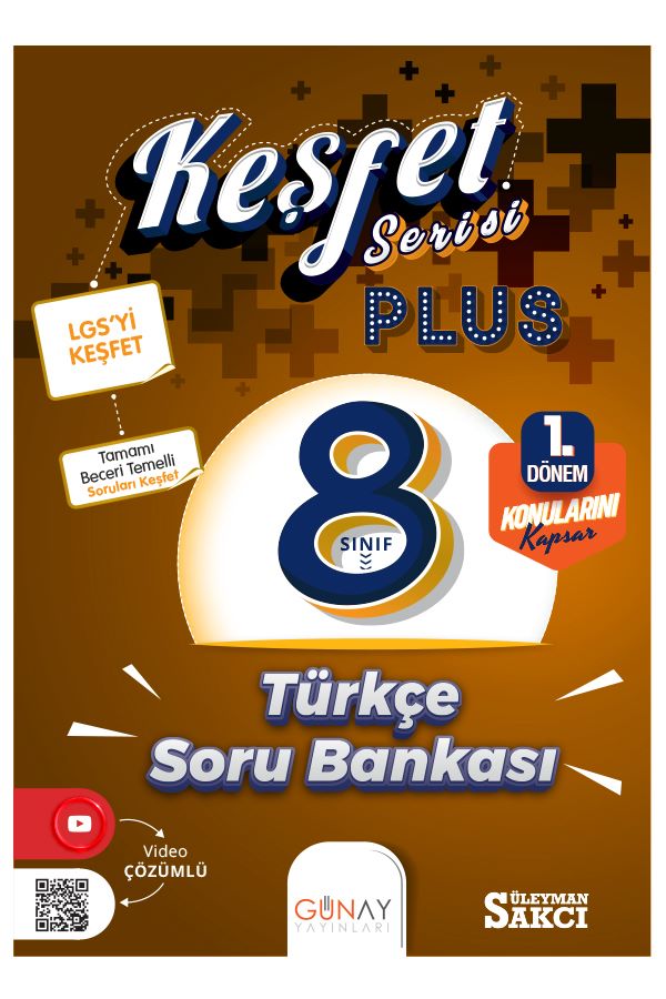 Keşfet Plus 8. Sınıf Türkçe Soru Bankası (1. Dönem)