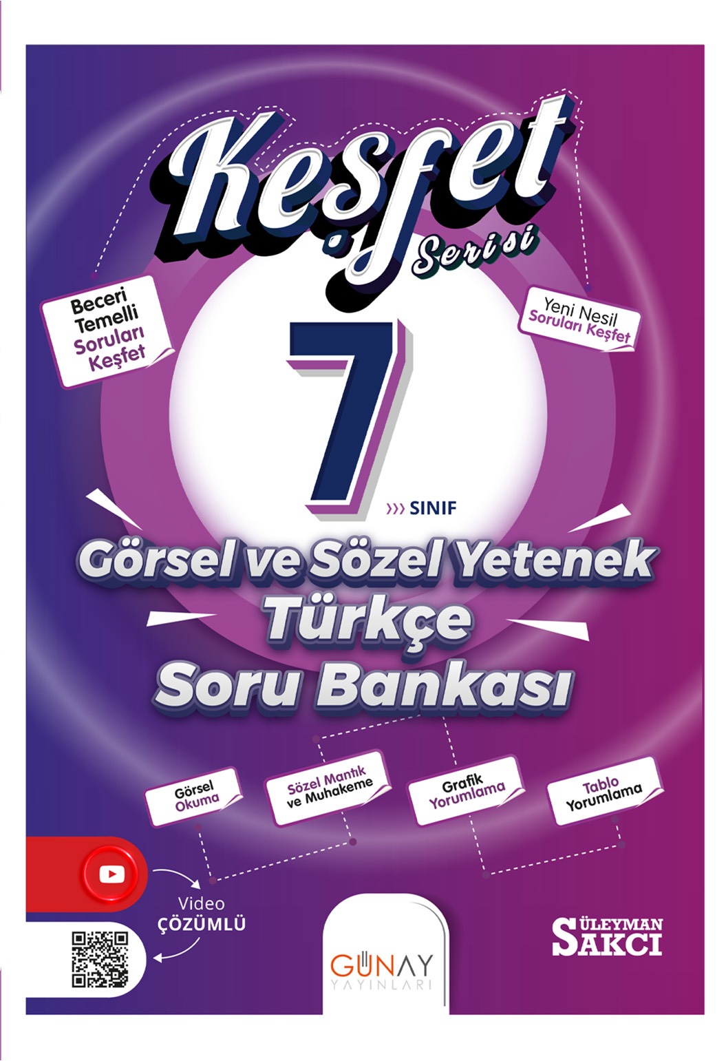 Keşfet Serisi 7. Sınıf Görsel ve Sözel Yetenek Türkçe Soru Bankası