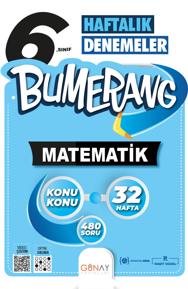 Bumerang 32 Haftalık Matematik Denemeleri 6. Sınıf
